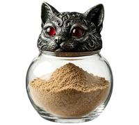Cat Jar With Lid Sugar Container Wiccans Collectors Meal Prep Apartment Cab