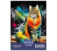 Cat Jigsaw Puzzle,1000 Pezzi Classici, Per Adulti E Bambini A Partire Da 12 Anni Giochi Del Cervello Perfetto Per Appassionati Di Esperti - Regalo Per Amore E Amico 38x26cm/1000pcs