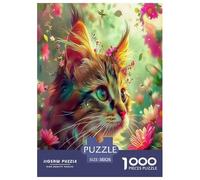 Cat Jigsaw Puzzle,1000 Pezzi Classici, Per Adulti E Bambini A Partire Da 12 Anni Giochi Del Cervello Cute Animals Perfetto Per Appassionati Di Esperti - Regalo Per Amore E Amico 38x26cm/1000pcs