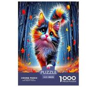 Cat Jigsaw Puzzle,1000 Pezzi Classici, Per Adulti E Bambini Da 14 Anni E Più Giochi Rilassamento E Intelligence Cute Animals Perfetto Per Appassionati Di Esperti - Regalo Per Amore E Amico 38x26cm/100