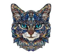 Cat Jigsaw Puzzle Challenging Fun Wooden Cat Decoration