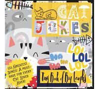 "Cat Jokes" Mini Jokebook; Pocket Sized 6x6"; 135 Greatest Jokes!: 'Tiny Book of Big Laughs' Collection