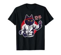 Cat Karate Player, Karate Outfit, Japanese Design Maglietta