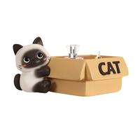 Cat Key Bowl For Entryway Table - Cat Desk Ornament With Storage Tray | Scultoral Accent Decor Bowls, Decorative Bowl, Resin Bowls For Keys Candy Trinket Home Entryway Living Room Cabinet