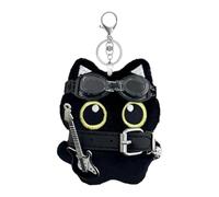 Cat Keychain - Cute Funny Plush Animal Charm Pendant, Kitten Stuffed Decorative Bag Ornament, Hanging Backpack Purse Charm Decoration | Kids Teens Adult Women Girls Birthday Backpacks Handbags Tote
