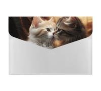 Cat Kiss - Cartella portadocumenti, resistente, con 6 scomparti, per schedario, ufficio, curriculum