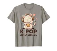 Cat Kpop & Chill Merchandise Cat Kpop Fangirls Maglietta
