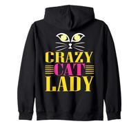 Cat Lady, Crazy Cat Lady Felpa con Cappuccio