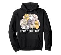 Cat Lady, Crazy Cat Lady Felpa con Cappuccio