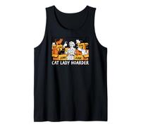 Cat Lady Hoarder Funny Crazy Kitten Collector Design Canotta