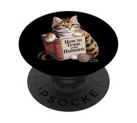 Cat legge, come addestrare i tuoi umani, idea regalo PopSockets PopGrip Adesivo
