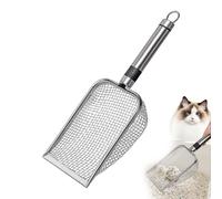 Cat Litter Scoop - Fine Mesh Cat Litter Scoops | Wooden Handle Pet Cleaning | Litteer Scoop Wooden Handle for Cleaning Pets, Dogs, Cats