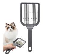Cat Litter Scoop, Kitten Poop Sifting Shovel, Ergonomic Hangable Tool, Lightweight Cleaning Accessory, Portable Waste Remover, Travel Outdoor Use for RV Park Beach Kitchen Coop Balcony Camping