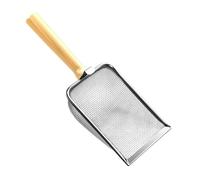 Cat Litter Scoop - Scatta per cucciolata | Scooper a rete in acciaio inossidabile | Lettiera scooper | Poop Scoop Shovel | Strumento di setacciatura a presa comoda per impugnatura pala per la gabbia p