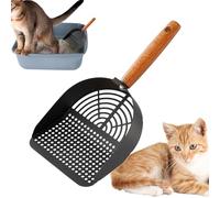 Cat Litter Scoop, Stainless Steel Poop Scooper, Ergonomic Long Handle 6.10 pollici, Heavy Duty Sifting Tool, Non -Stick Design, Pet Supplies for Home Indoor Hygiene Maintenance
