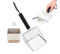 Cat Litter Scoop with Holder - Litter Sifter Scoop with Holder | Litter Box Scooper | Kitty Litter Sifting Shovel | Fast Sifting Kitten Poop Sifter Shovel Cleanup Tool for Bunny Chick Dog Pet Chicken