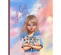 Cat Lover Aesthetic Journal - Wide Lined Notebook for Cat Lovers & Dreamers - Original Cover Art