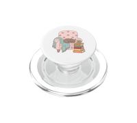 Cat Lover Book Nook Cozy Reading Chair Coffee Bookworm PopSockets PopGrip per MagSafe
