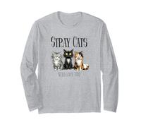 Cat Lover Stray Cats Need Love TNR Trappola Neuter Return Maglia a Manica