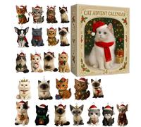 Cat Lovers Advent Calendars 2025-24 Days, Cat Advent Calendarr with 24 different Breeds | Ornamento 2D Festive Acrylic Cats Calendar with Countdown Pendants | Cute Decoration for Christmas Tree