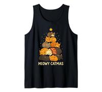 Cat Lovers Meowy Catmas Funny Christmas Cats Men Women Kids Canotta