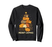 Cat Lovers Meowy Catmas Funny Christmas Cats Men Women Kids Felpa