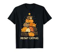 Cat Lovers Meowy Catmas Funny Christmas Cats Men Women Kids Maglietta