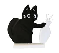 Cat Magnet Vase, Charming Feline Decor, 1.97in Creative Flower Holder, Strong Magnetic Backing, Compact Lightweight Design for Workplace Desk, Kitchen Fridge, Bookshelf Mantel, Entryway Bedroom