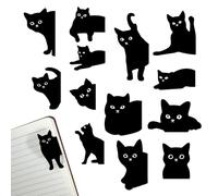 Cat Magnetic Bookmarks | 14 Pieces 10x10x2cm Cat-Shaped Reading Tool | Compact Cute Book Markers Clip Set | For Birthday Thanksgiving Christmas Holiday Festive
