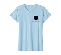 Cat Mama | Orgogliosa Mamma Gatto, Crazy Cat Lady, Divertente Amante dei Gatti Maglietta, Donna, Celeste, L