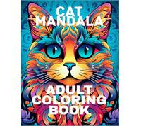 Cat Mandala Adult Coloring Book