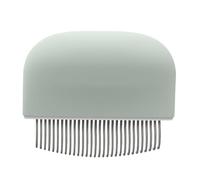 Cat Massaging Comb, Dog Shedding Brush, Pet Grooming Tool, Ergonomic Handle Gentle Bristles Double Sided Design Safety for Animals, 3.54x3.07x1.06 Inches