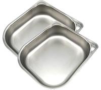 Cat Mate, 2 inserti per ciotola in acciaio inox per alimentatori automatici Cat Mate C100 e C200, alimentatore non incluso