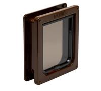Cat Mate 4 Way Lock Cat Flap con Porta Liner Fino a 50 mm, Marrone (235B)