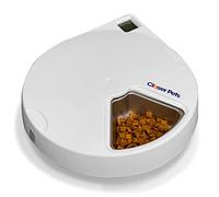 Cat Mate Alimentatore automatico per animali domestici a cinque pasti con inserti in acciaio inox e impacchi di ghiaccio (C500)