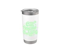 Cat Meme Curatore Bicchiere termico in acciaio inox doppia parete