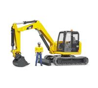 Bruder 02466 Cat Mini Scavatore Con Figura