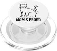 Cat Mom And Proud PopSockets PopGrip per MagSafe