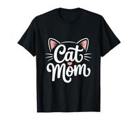 Cat Mom Cart Mom Classic Minimalist Kitty Lover tee per le Maglietta