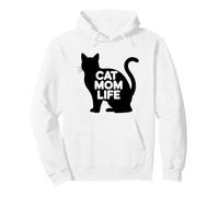 Cat Mom Life Felpa con Cappuccio