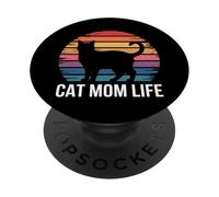 Cat Mom Life PopSockets PopGrip Adesivo
