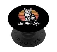 Cat Mom Life PopSockets PopGrip Adesivo