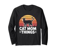 Cat Mom Things Maglia a Manica