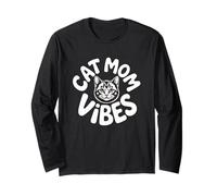 Cat Mom Vibes Maglia a Manica