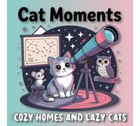 Cat Moments: Cozy Cat Coloring Book for Adults and Teens - Relax with Warm Whiskers and Lazy Cats