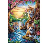 Cat Mother And Kittens Rompicapo 500 Pezzi Per Regalo Di Compleanno Cartone Di Alta Qualità Per Adulti Wild Animals Fantasy Animal Antistress Per Hobby E Passatempo Qualità Premium 500 PCS