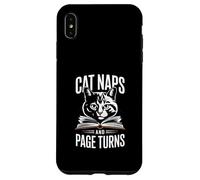 Cat Naps And Page Turns Amante dei libri Custodia per iPhone XS Max