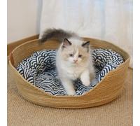 Cat Nest Basket Pet Bed Summer Cat House Cat Scratch Mat per gatti e cani di