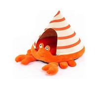 Cat Nest Crab Turtle Shaped Cat Sofa Bed Cute and Comfortable Pet Cat House Removable Four Seasons Use Soft Pet Bed Suitable for Small Cats and Dogs (