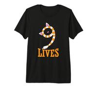 Cat Nine Lives - Sciarpa con Orecchie di Gatto Maglietta Premium